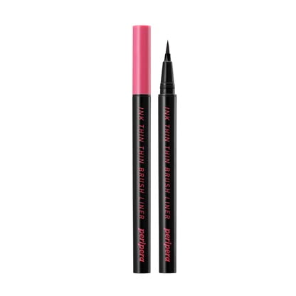Peripera Ink Thin Brush Liner, Black, Tus de ochi carioca Peripera Ink Thin Brush Liner, Black, Tus de ochi carioca