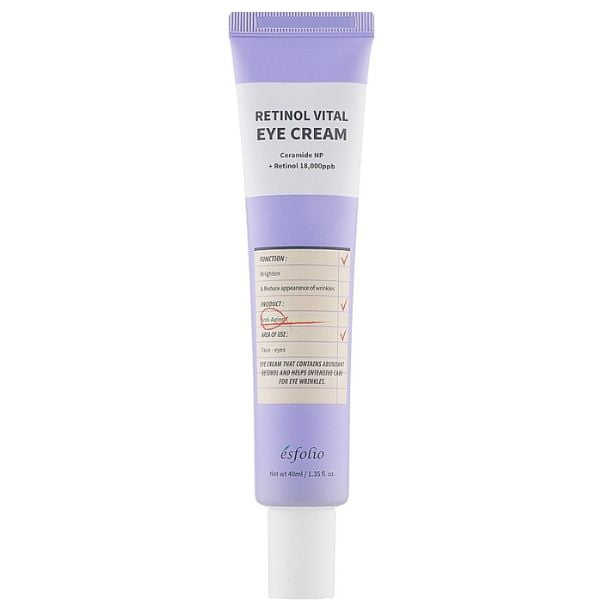 Crema cu retinol si ceramide pentru zona ochilor, Esfolio, 40g Crema cu retinol si ceramide pentru zona ochilor, Esfolio, 40g