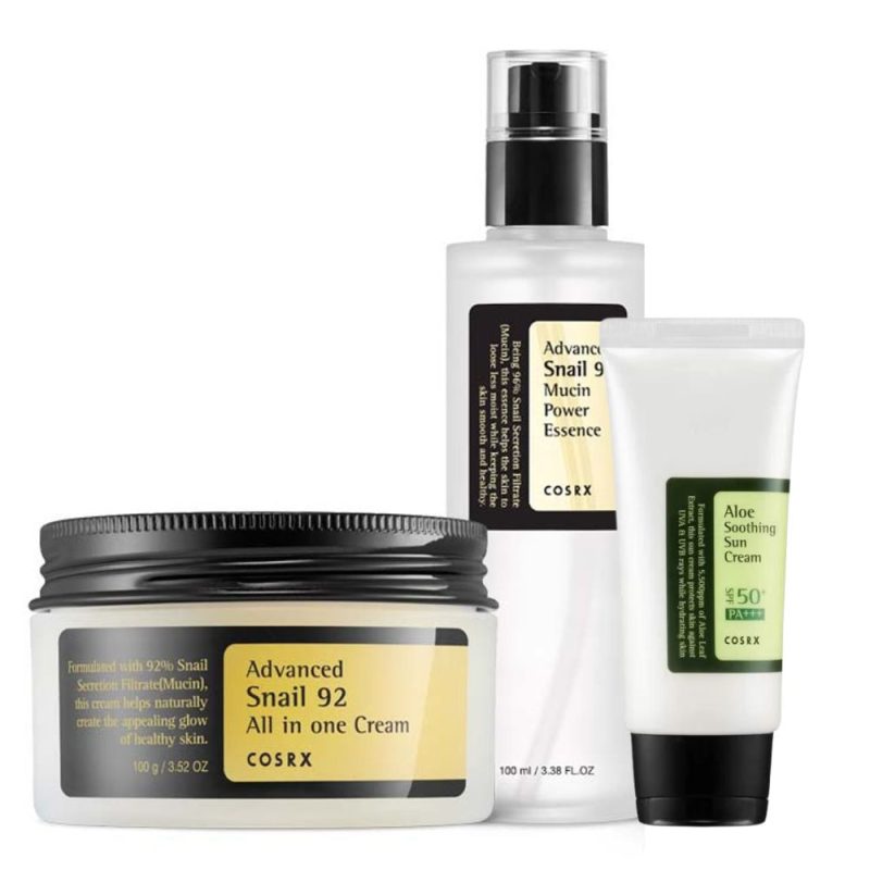 Cosrx Trio (Cosrx All in One + Mucin Power Essence + Aloe SPF) Cosrx Trio (Cosrx All in One + Mucin Power Essence + Aloe SPF)