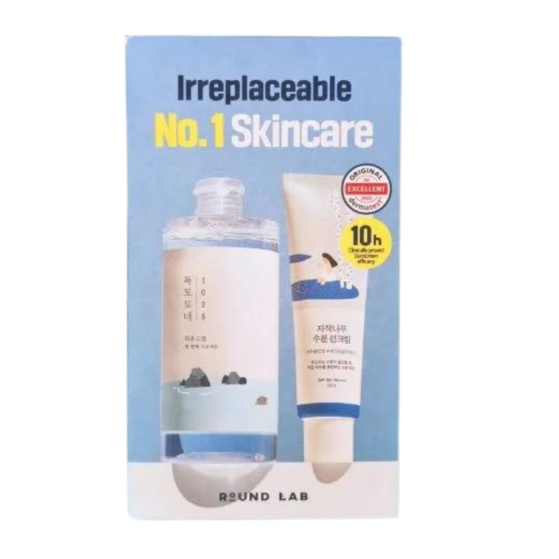 Round Lab 1025 Dokdo Toner + Birch Juice Moisturizing Sunscreen Set-4 Round Lab 1025 Dokdo Toner + Birch Juice Moisturizing Sunscreen Set