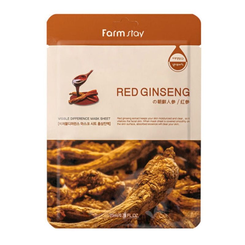 Farmstay Visible Difference Mask Sheet Red Ginseng Farmstay Visible Difference Mask Sheet Red Ginseng