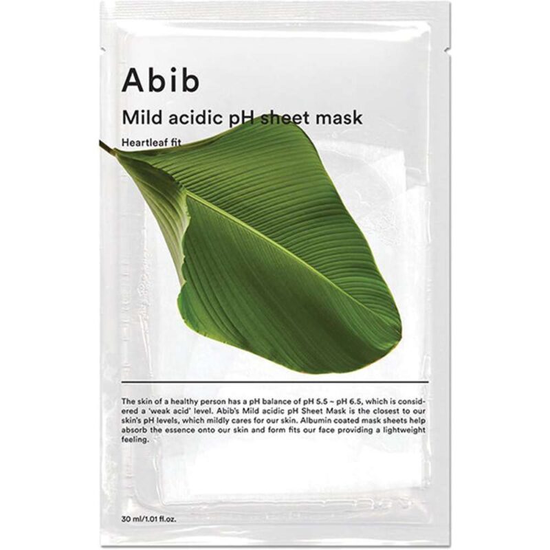 Abib Mild Acidic pH Sheet Mask Heartleaf Fit Abib Mild Acidic pH Sheet Mask Heartleaf Fit