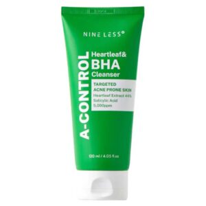 Nine Less A-Control Heartleaf & BHA Cleanser, 120ml - 1