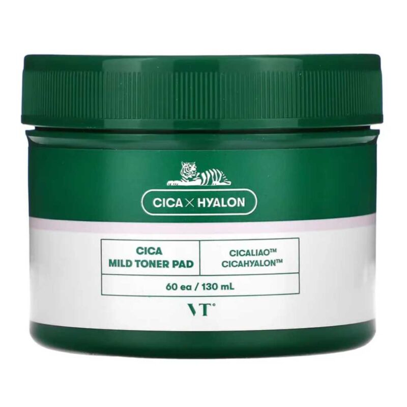 VT Cosmetics VT Cica Mild Toner Pad, 60 pads - 1 VT Cosmetics VT Cica Mild Toner Pad, 60 pads - 1