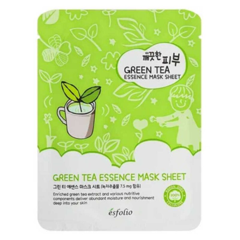Esfolio Pure Skin Green Tea Essence Mask Sheet, 25ml - 1 Esfolio Pure Skin Green Tea Essence Mask Sheet, 25ml - 3