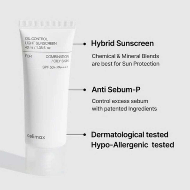 Celimax Oil Control Light Sunscreen, 40ml - 2
