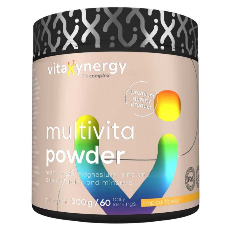 Vitaxynergy Multivita Pudra cu aroma de fructe tropicale, 300g - 1 Vitaxynergy Multivita Pudra cu aroma de fructe tropicale, 300g