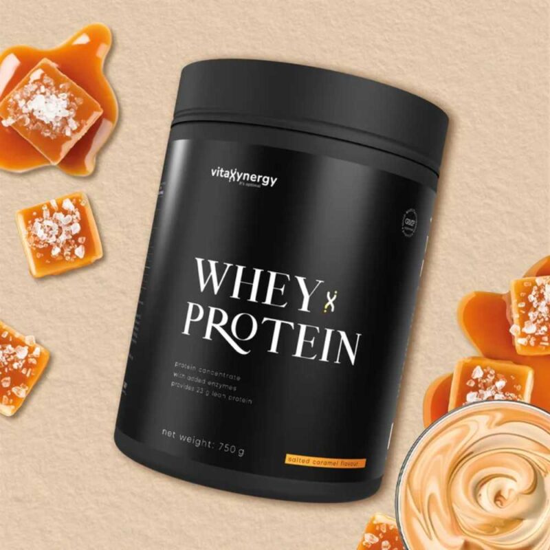 Vitaxynergy Pudra Proteica din Zer, 750g - Caramel Sarat - 24