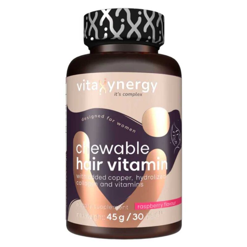 Vitaxynergy Vitamine pentru Par, 30 tablete masticabile - 1 Vitaxynergy Vitamine pentru Par, 30 tablete masticabile