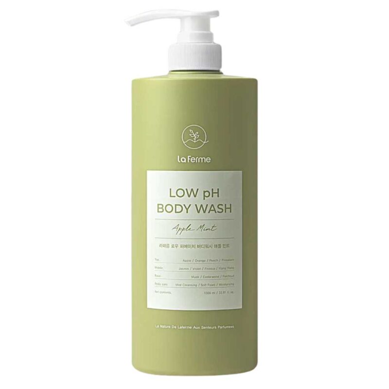 LaFerme Low pH Body Wash Apple Mint, 1000ml - 1 LaFerme Low pH Body Wash Apple Mint, 1000ml - 1