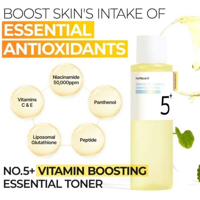 Numbuzin No.5 Vitamin Boosting Essential Toner, 200ml - 2