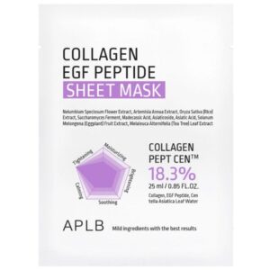 APLB Collagen EGF Peptide Sheet Mask, 25ml