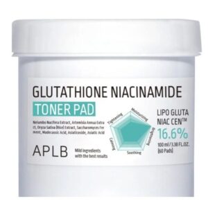 APLB Glutathione Niacinamide Toner Pad, 60pads