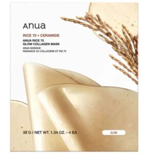 Anua Rice 70 Glow Collagen Mask, 38g