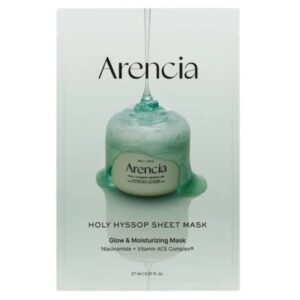 Arencia Holy Hyssop Sheet Mask, 27ml