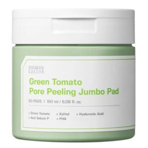 Sungboon Editor Green Tomato Pore Peeling Jumbo Pad, 180ml