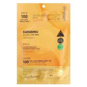 VT Cosmetics Vita-Light Reedle Shot 100 2 Step Hydrogel Mask, 1.5g+33g