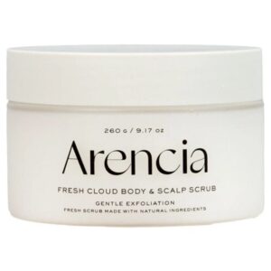 Arencia Fresh Cloud Body and Scalp Scrub, White Tea and Neroli, 260g